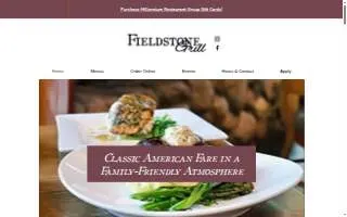 Fieldstone Grill website