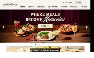 Carrabba's Italian Grill of Brooklyn website