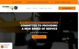 Flying Dog Garage of Battle Creek website