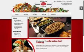 Affordable Best Catering of Bloomington website