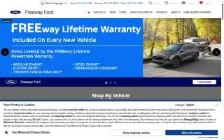 Freeway Ford of Bloomington website