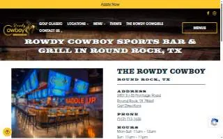 Cowboy Jacks Bloomington website