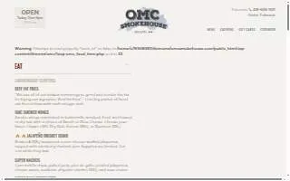 OMC Smokehouse website