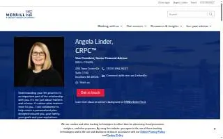 Merrill Lynch Financial Advisor Angela Linder website