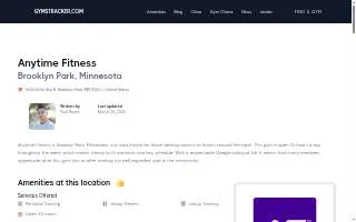 Anytime Fitness of Brooklyn Park website
