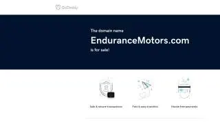 Endurance Automotive website