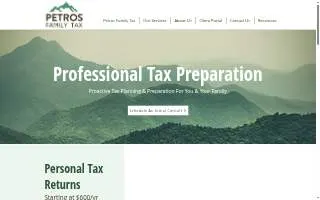 Petros Family Tax (Formerly LifeStyle Tax) website