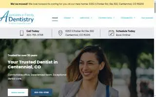 Aurora Dentistry website