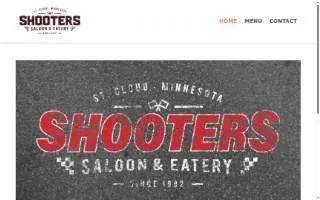 Shooters Saloon & Eatery website