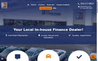 DM Motors of St. Cloud website