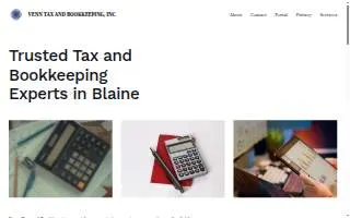 Venn Tax and Bookkeeping Inc website