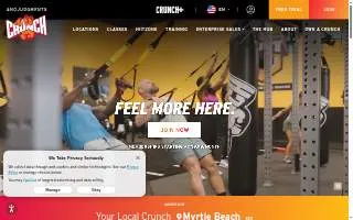 Crunch Fitness - Blaine website