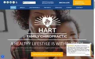 Hart Family Chiropractic of Blaine website