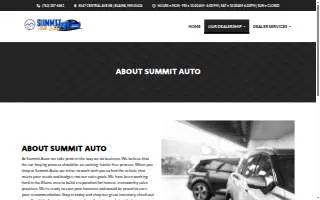 Summit Auto website