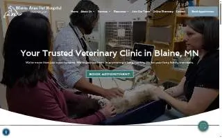 Blaine Area Pet Hospital PA website