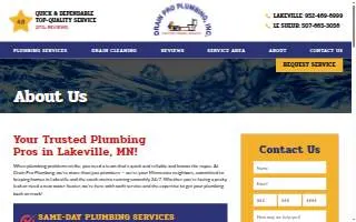 Lakeville Plumbing & Drain Pros website