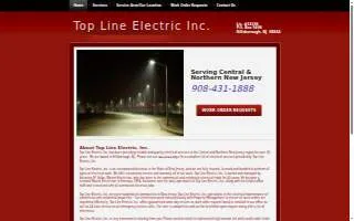 Top Line Electric Inc. website