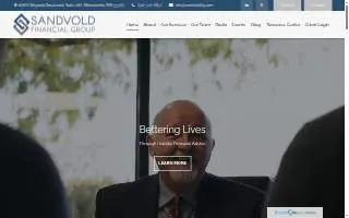 Sandvold Financial Group website