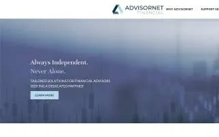 AdvisorNet Financial Partners website