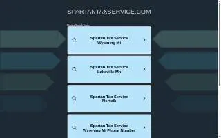 Spartan Tax Service website