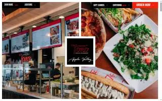 Tono Pizzeria + Cheesesteaks of Apple Valley website