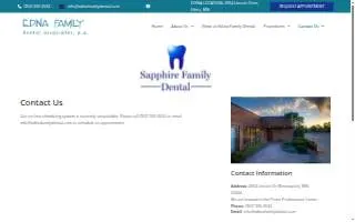 Edina Family Dental website