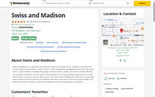 Swiss and Madison
