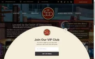 Pub 500 of Mankato website