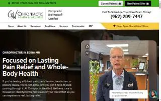 Chiropractic Health & Wellness Edina website