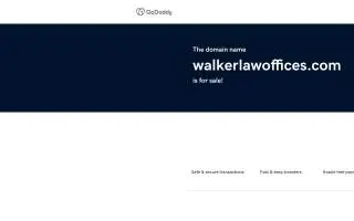 Walker and Walker Law Offices, PLLC website