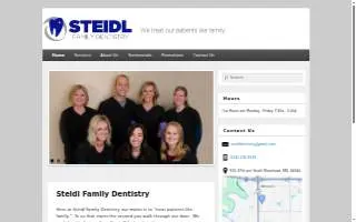 Steidl Family Dentistry PC website