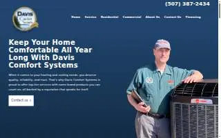 Davis Comfort Systems, Inc. of Mankato website