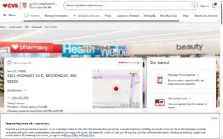 CVS Pharmacy of Moorhead website