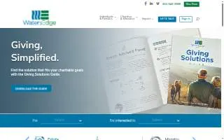 WatersEdge Wealth Management website