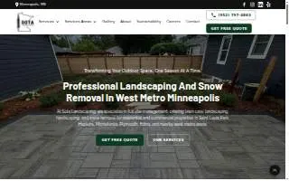 Sota Landscaping of St. Louis Park website
