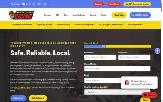 Affordable Electric of St. Louis Park website