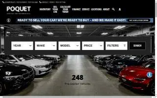 Poquet Auto of St. Louis Park website