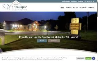 Shakopee Veterinary Clinic website