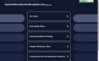 Marschall Road Animal Hospital website