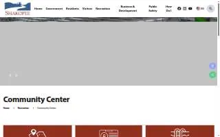 Shakopee Community Center website