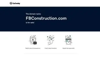 F & B Construction website