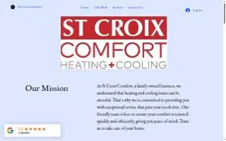 St Croix Comfort website