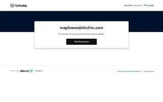 Maplewood Electric website