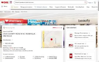 MinuteClinic of Roseville website