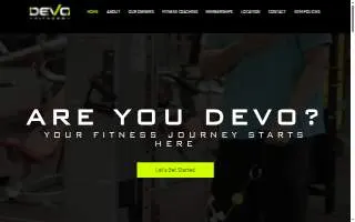 Devo Fitness website