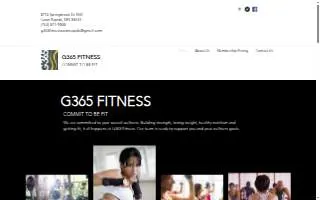 G365 Fitness website