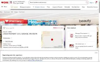 CVS Pharmacy of Savage website
