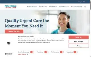 NextCare Urgent Care Lee's Summit website