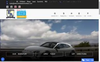 Executive Automotive, Inc. website