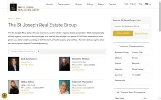 The St. Joseph Real Estate Group website